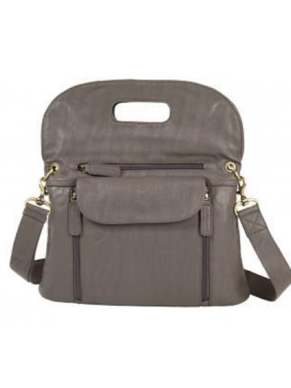 Kelly Moore Gray Crossbody Messenger Camera Bag